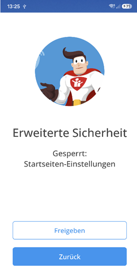 App erweiterte Sicherheit