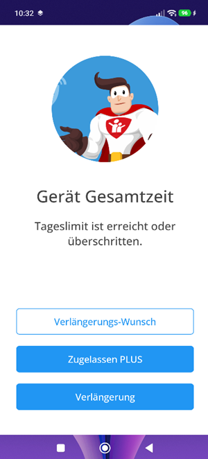 Sperrbildschirm Kindersicherung