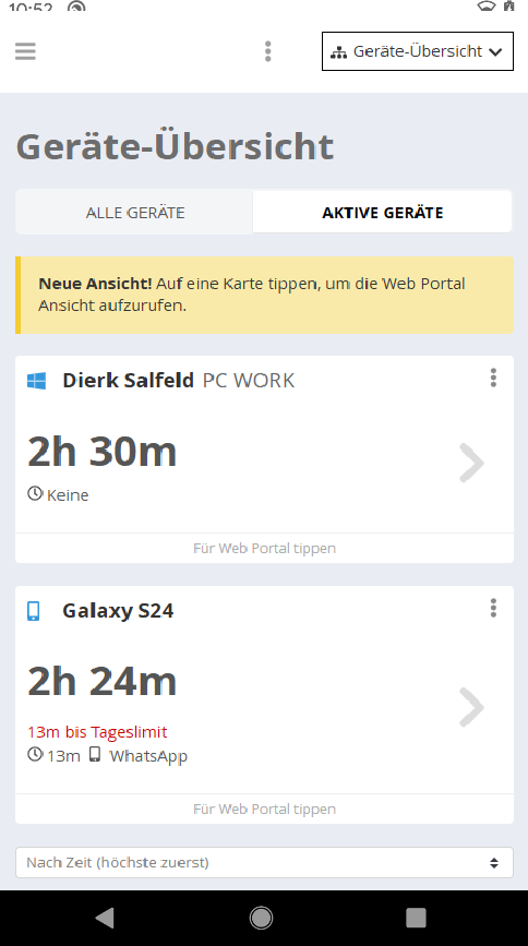 Portal Eltern-App