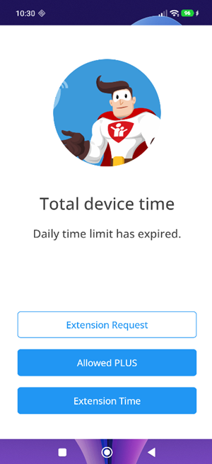 Child Control block screen