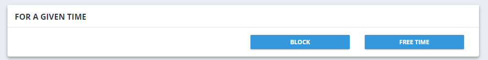 Lock or unlock device until a given date