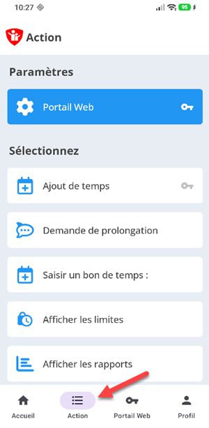 Menu Action Android