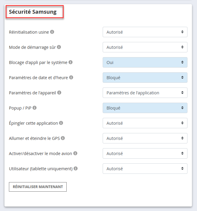 Sécurité Samsung