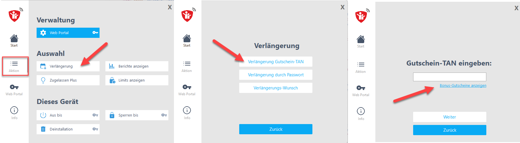 Bonus-Gutscheine auf dem Windows-PC